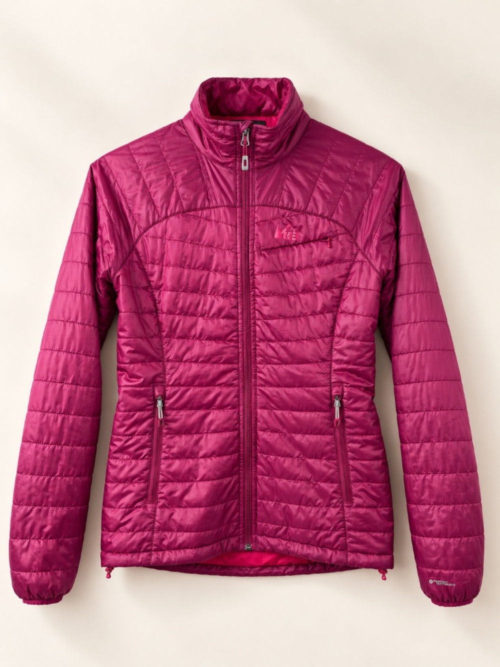 REI Quantum Eco Pink Insulated Quilted Puffer Lightweight Full Zip Jacket